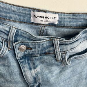 Flying Monkey Sky Blue Women's Flare Jeans